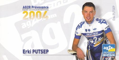 2004 AG2R Prévoyance #NNO Erki Pütsep Front